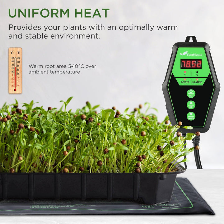 Seedfactor Seedling Heat Mat with Digital Thermostat - SeedFactor