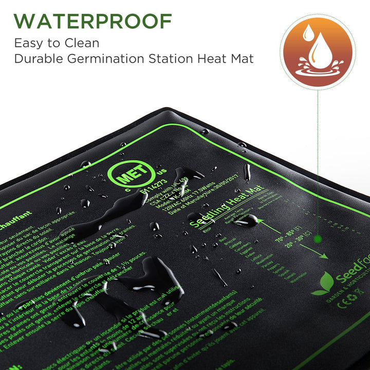 Seedfactor Waterproof Seedling Heat Mat with Adjust Knob - SeedFactor