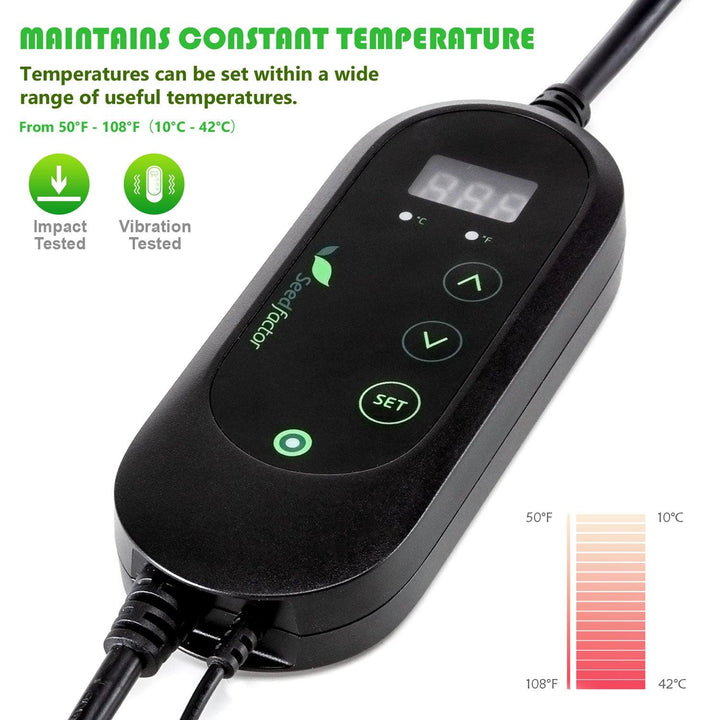 Seedfactor Seedling Heat Mat with Temperature Controller - SeedFactor