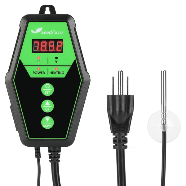 Seedfactor Digital Heat Mat Thermostat Controller - SeedFactor