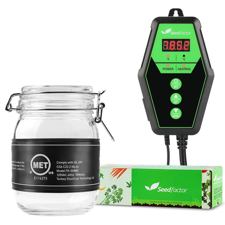 Seedfactor Seedling Heat Mat with Digital Thermostat - SeedFactor
